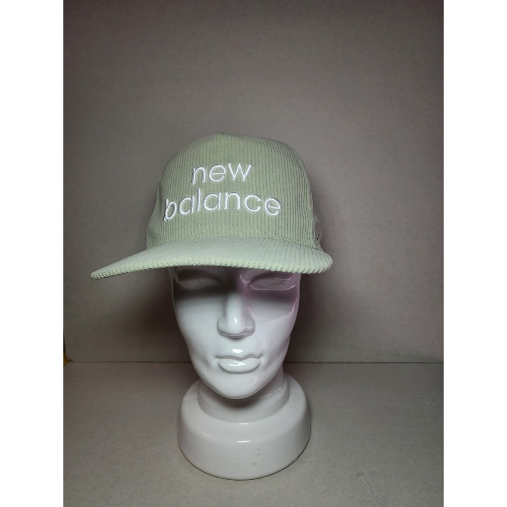 New Balance 47 Brand Hitch Corduroy Snapback Hat Sage Green LAH00753 OSZ
